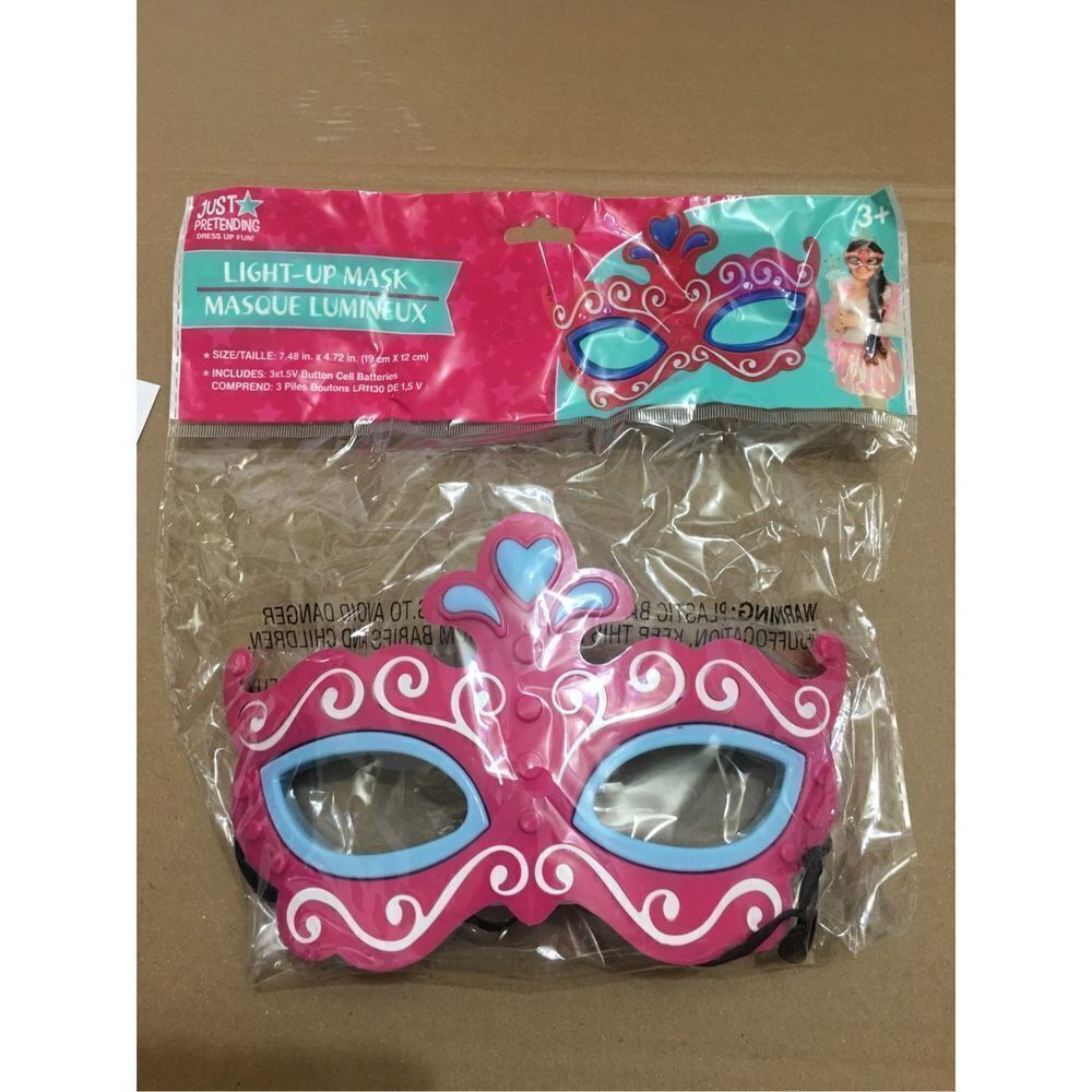 “Just Pretending” Light Up Mardi Gras Halloween Mask